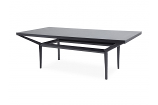 «Турин» обеденный стол из HPL квадратный 230х110х75см, цвет «серый гранит»