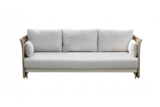 «Аликанте» диван из искусственного ротанга трехместный, цвет соломенный