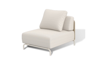 MR1002123 плетеный центральный модуль дивана, цвет соломенный