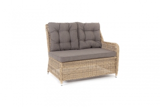 «Бергамо» плетеный левый модуль дивана, цвет соломенный