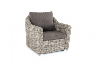 «Фабриция» кресло из искусственного ротанга, цвет серый