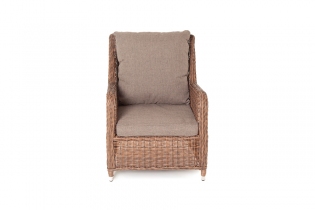 «Гляссе» кресло плетеное, цвет коричневый