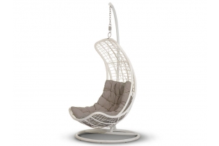 «Виши» подвесное кресло из искусственного ротанга (белый)