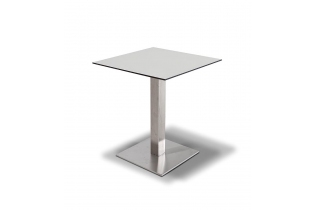 «Каффе» интерьерный стол из HPL квадратный 64х64см, цвет молочный