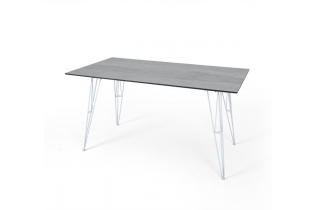 «Руссо» обеденный стол из HPL 150х80см, цвет светло-серый