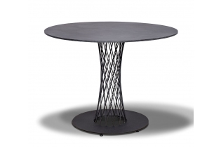 «Диего» обеденный стол из HPL круглый Ø120см, цвет «серый гранит»